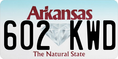 AR license plate 602KWD