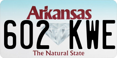 AR license plate 602KWE