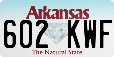 AR license plate 602KWF