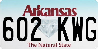 AR license plate 602KWG