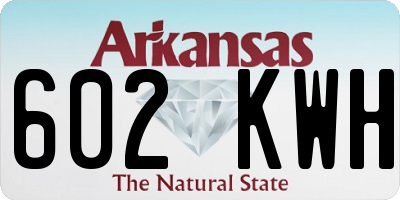 AR license plate 602KWH