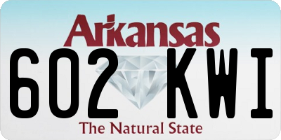 AR license plate 602KWI