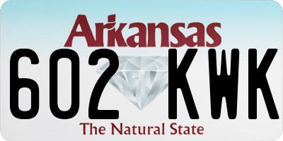 AR license plate 602KWK