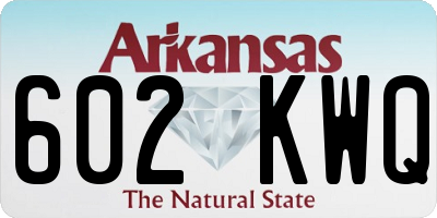 AR license plate 602KWQ