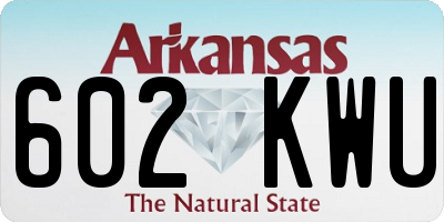 AR license plate 602KWU
