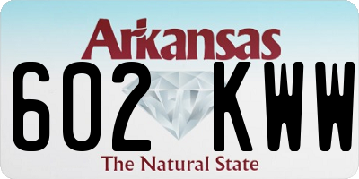 AR license plate 602KWW