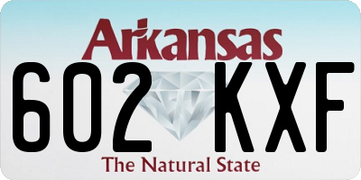 AR license plate 602KXF
