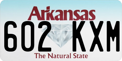 AR license plate 602KXM