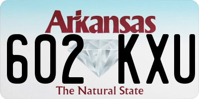 AR license plate 602KXU