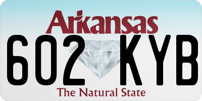 AR license plate 602KYB