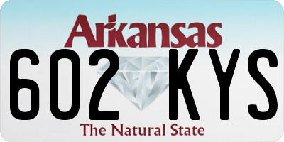 AR license plate 602KYS