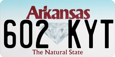 AR license plate 602KYT