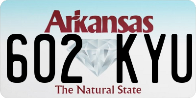 AR license plate 602KYU