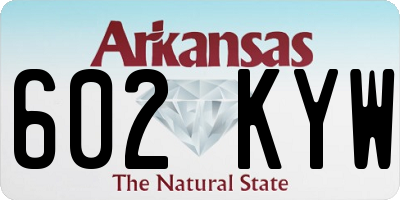 AR license plate 602KYW