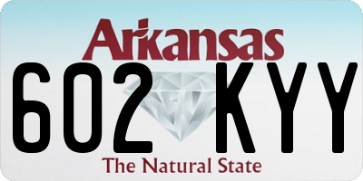 AR license plate 602KYY