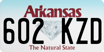 AR license plate 602KZD