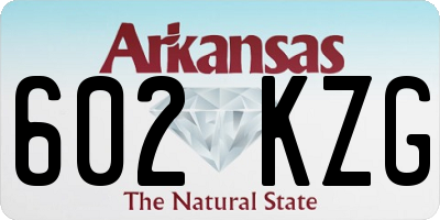 AR license plate 602KZG