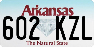AR license plate 602KZL