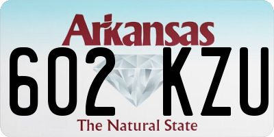 AR license plate 602KZU