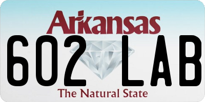 AR license plate 602LAB