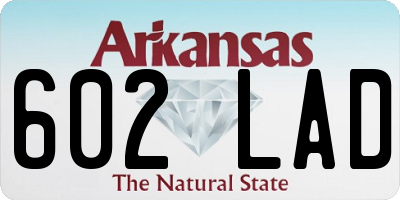 AR license plate 602LAD