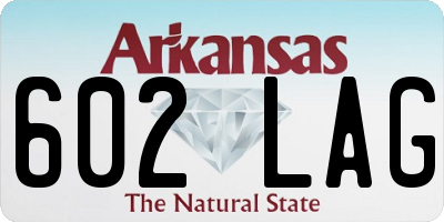 AR license plate 602LAG