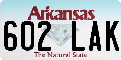 AR license plate 602LAK