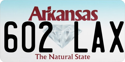 AR license plate 602LAX