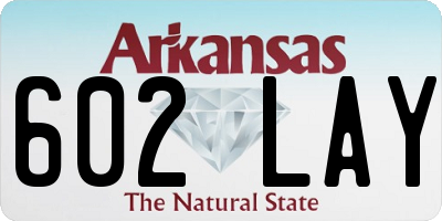 AR license plate 602LAY