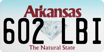 AR license plate 602LBI