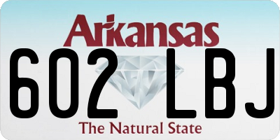AR license plate 602LBJ