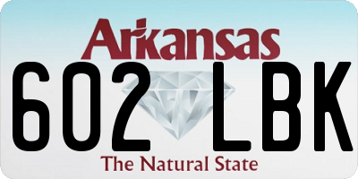 AR license plate 602LBK