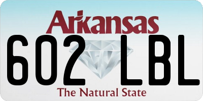 AR license plate 602LBL