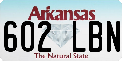 AR license plate 602LBN