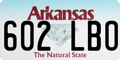 AR license plate 602LBO