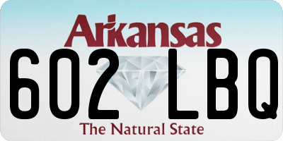 AR license plate 602LBQ