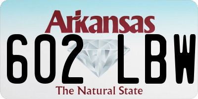 AR license plate 602LBW