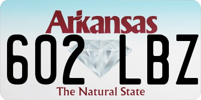 AR license plate 602LBZ
