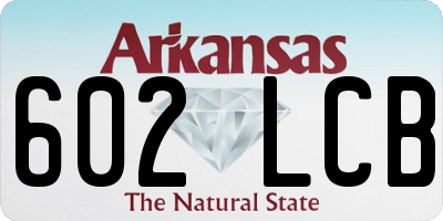 AR license plate 602LCB