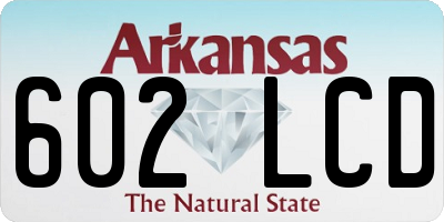 AR license plate 602LCD