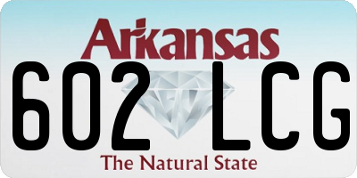 AR license plate 602LCG