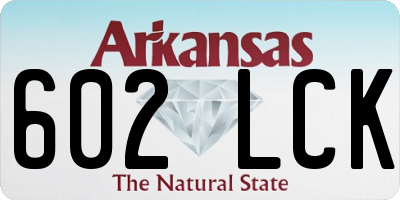AR license plate 602LCK