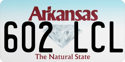 AR license plate 602LCL