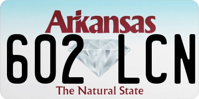 AR license plate 602LCN