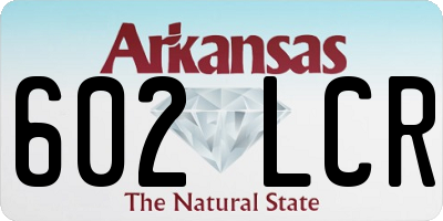 AR license plate 602LCR