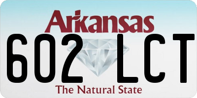 AR license plate 602LCT