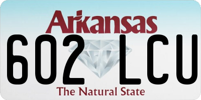 AR license plate 602LCU