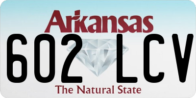 AR license plate 602LCV