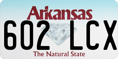 AR license plate 602LCX