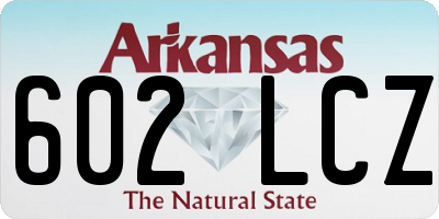 AR license plate 602LCZ